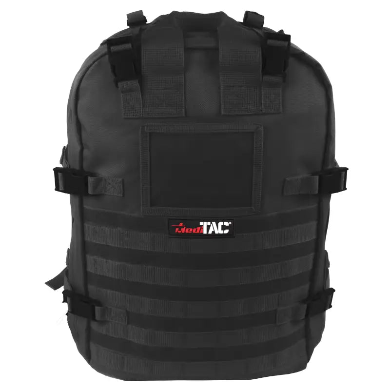 Black tactical backpack Deluxe Tactical Field Medical Pack for first responders and firefighters