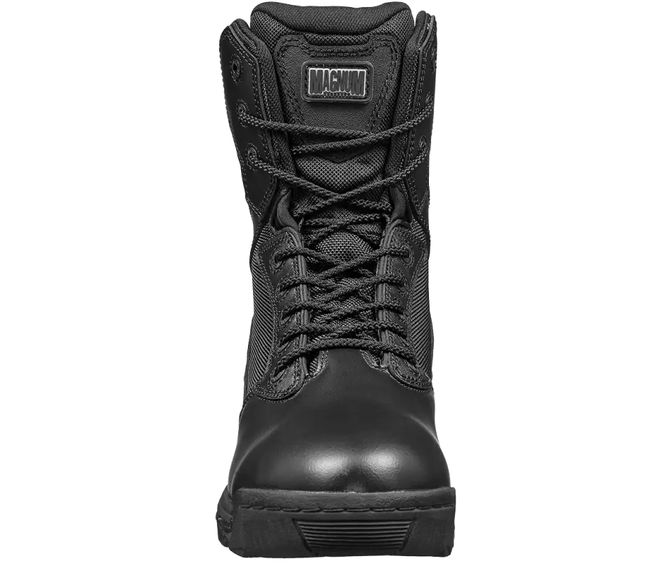 Black tactical boot from Stealth Force Men’s Military Boots collection, rugged and durable