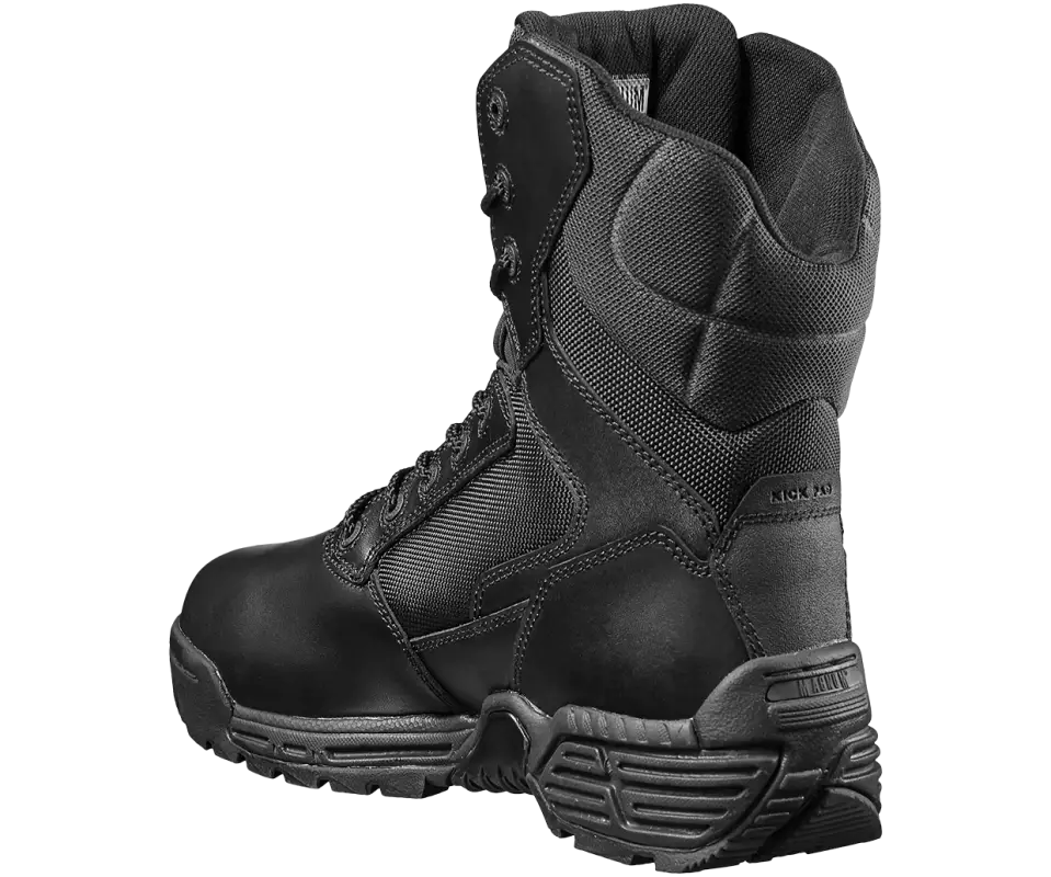 Black tactical boot from STEALTH FORCE 8’’ Tactical Boot WP, ideal military boots for men