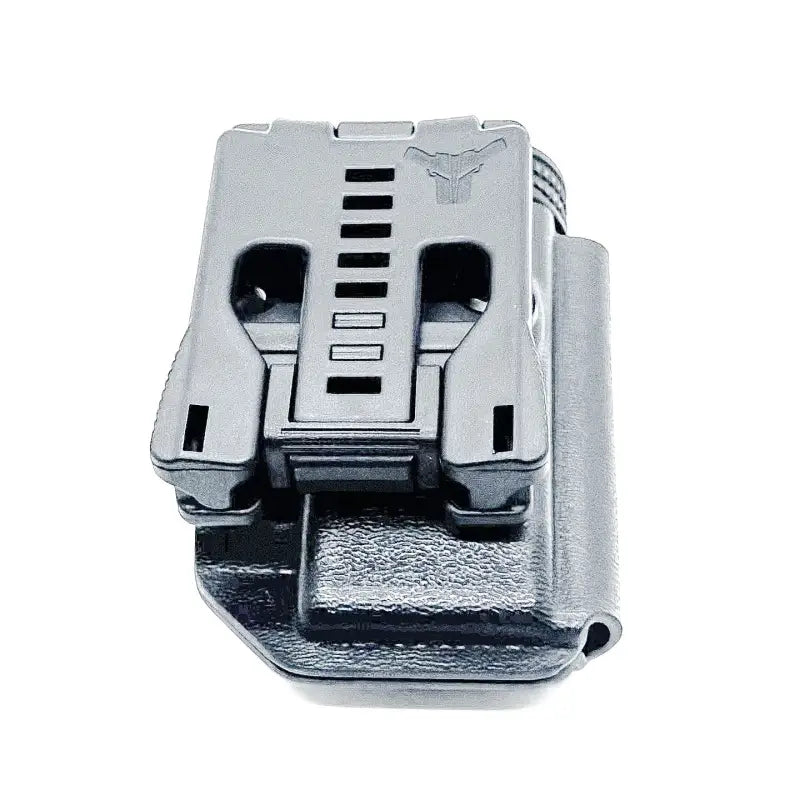 Black tactical holster with magazine retention device from Four Brothers Holsters for FN Reflex OWB Magazine Pouch