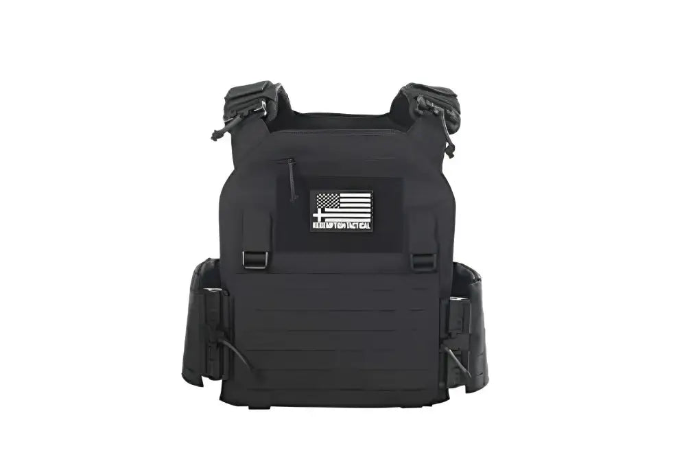 Black Redemption Tactical CRUSADER 2.0 plate carrier vest with removable flag patch