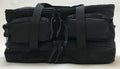 Black zippered tote bag with suede leather wrap in Wildland Fire Gear Bag 2 Compartment Funes Style