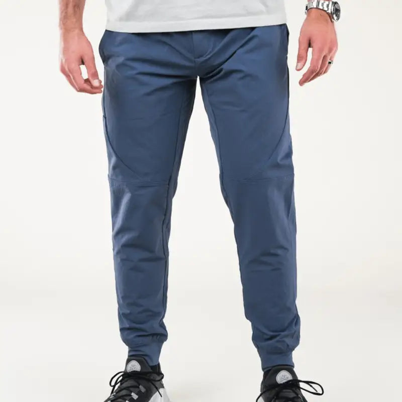 Blue Carrier Traveler Joggers with concealed carry and carrier retention waistband for comfort