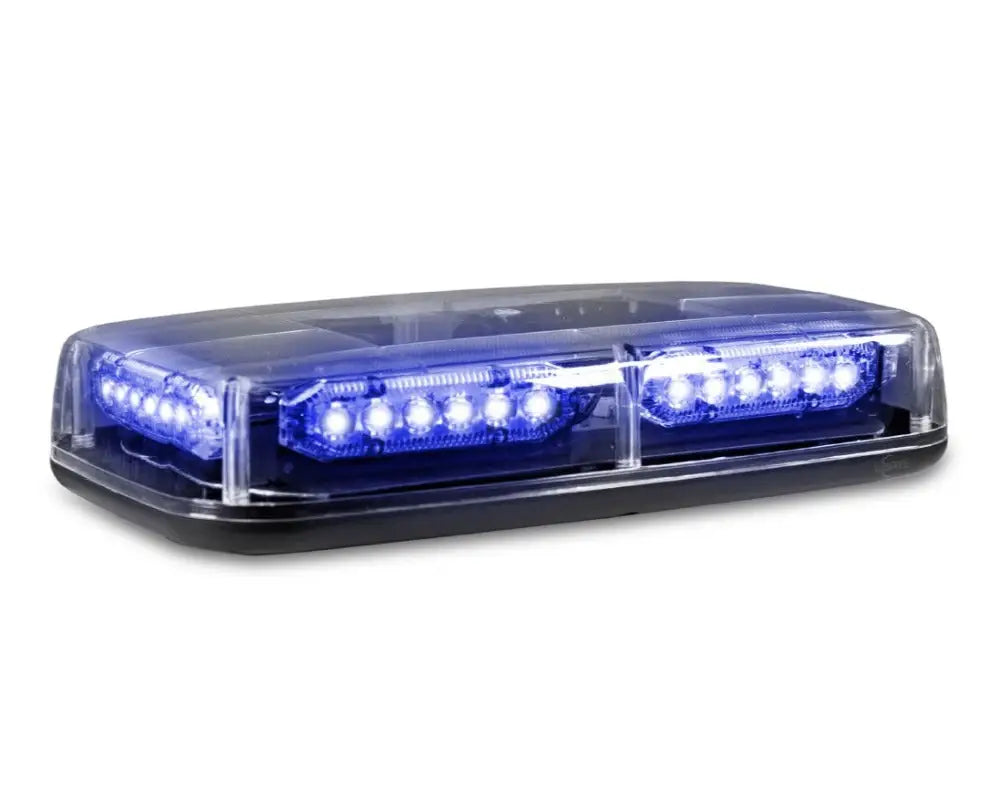 Blue LED emergency light bar on UBL U-Lite Mini Light Bar for enhanced safety