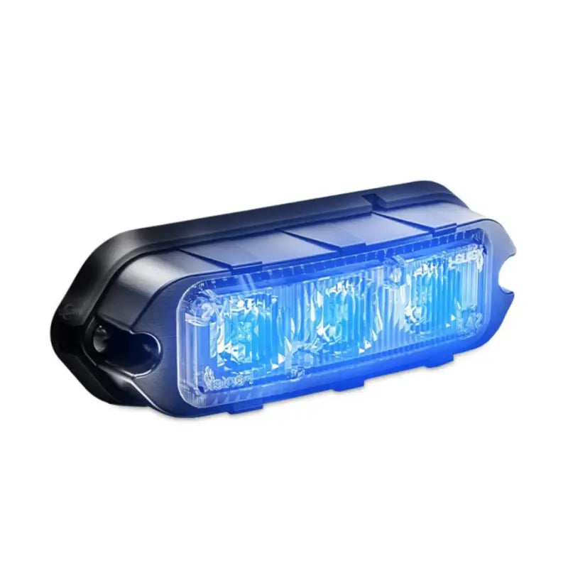 Blue LED emergency strobe light on Feniex T3 Surface Mount Grille Light, ideal for led warning lights