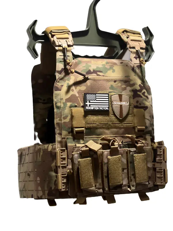 Redemption Tactical Crusader 2.0 XL plate carrier vest with molle webbing and magazine pouches