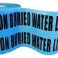 Chief Miller Barricade Tape WOD Barricade Flagging Tape "Caution Buried Water Line Below" 6 inch x 1000 Ft. - Hazardous Areas, Safety for Construction Zones BRC-BWLB Apparel