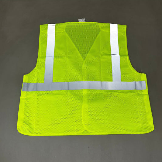 Chief Miller Employee Apparel ASN INC Yellow Reflective Safety Vest Unisex Sz-2XL Neon Yellow 1409226 (New) Apparel