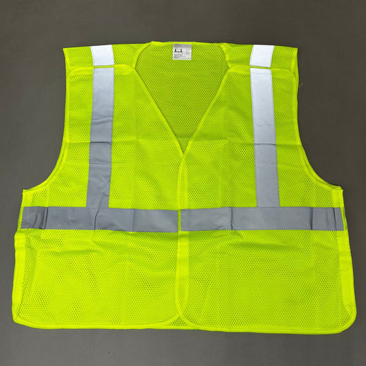Chief Miller Employee Apparel ASN INC Yellow Reflective Safety Vest Unisex Sz-XL Neon Yellow 1409225 (New) Apparel