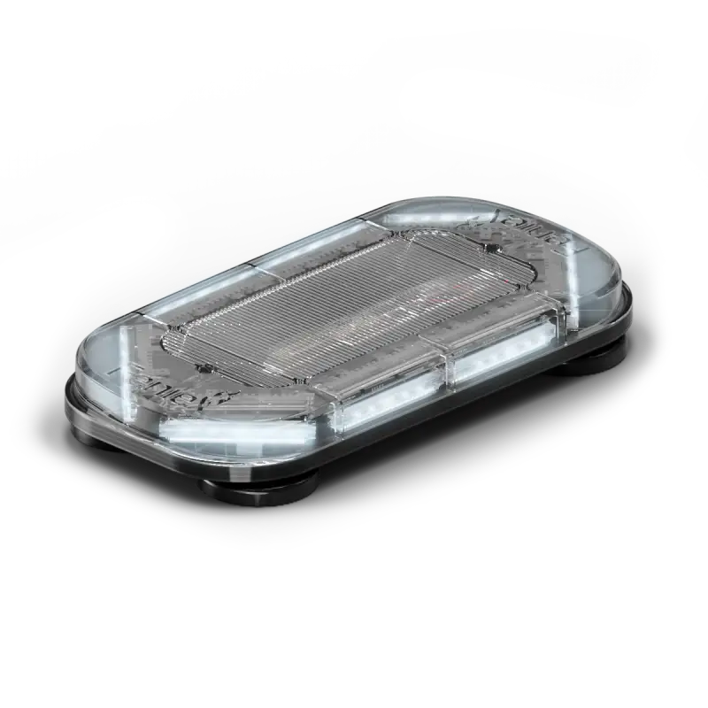 Clear LED emergency light bar on Feniex Quantum 2.0 18-inch mini light bar for safetymore