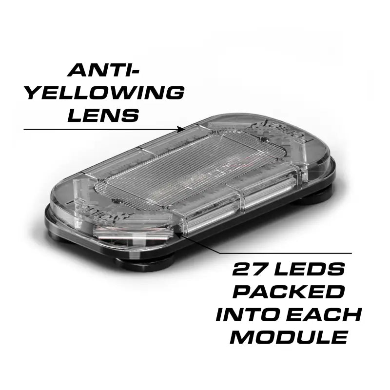 Clear LED warning light on Feniex Quantum 2.0 18-inch mini light bar