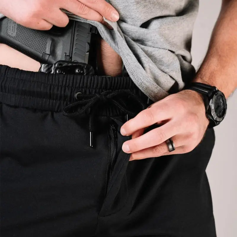 Carrier Shorts Mk.II with concealed carry waistband for discreet concealment by Arrowhead Tactical Apparel