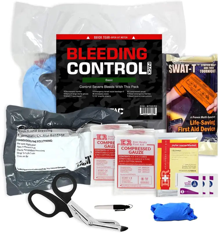 SWAT-T Basic Bleeding Control Kit for first responders, firefighters, and police