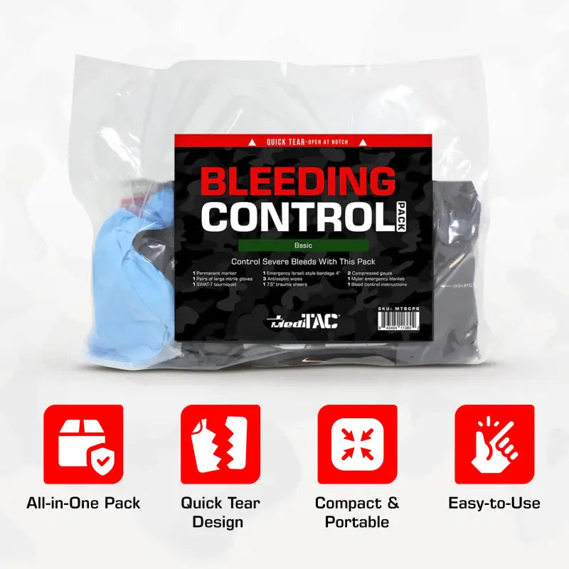 SWAT-T Basic Bleeding Control Kit for first responders, firefighters, and police