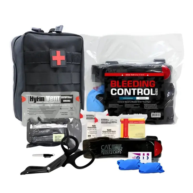 Intermediate Bleeding Control Pack for first responders, firefighters, and police rescue efforts