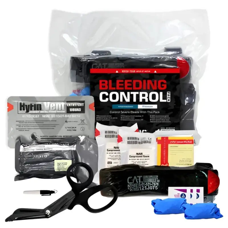 Intermediate Bleeding Control Pack for First Responders, Firefighters, and Police