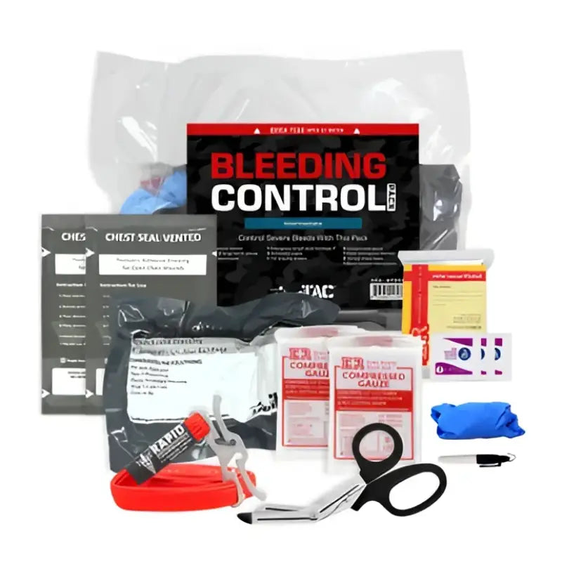 Intermediate Bleeding Control Pack with medical supplies for first responders, firefighters, police