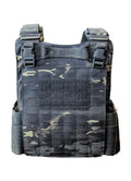 Dark camouflage Redemption Tactical CRUSADER 2.0 plate carrier vest with adjustable straps
