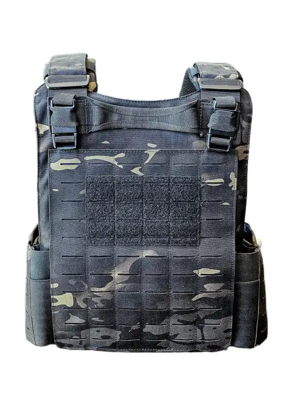 Dark camouflage Redemption Tactical CRUSADER 2.0 plate carrier vest with adjustable straps