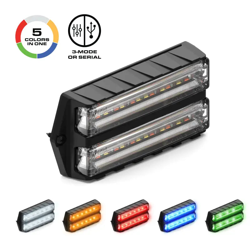 Feniex Q Series Dual Surface Mount emergency light with dual-row LED lights