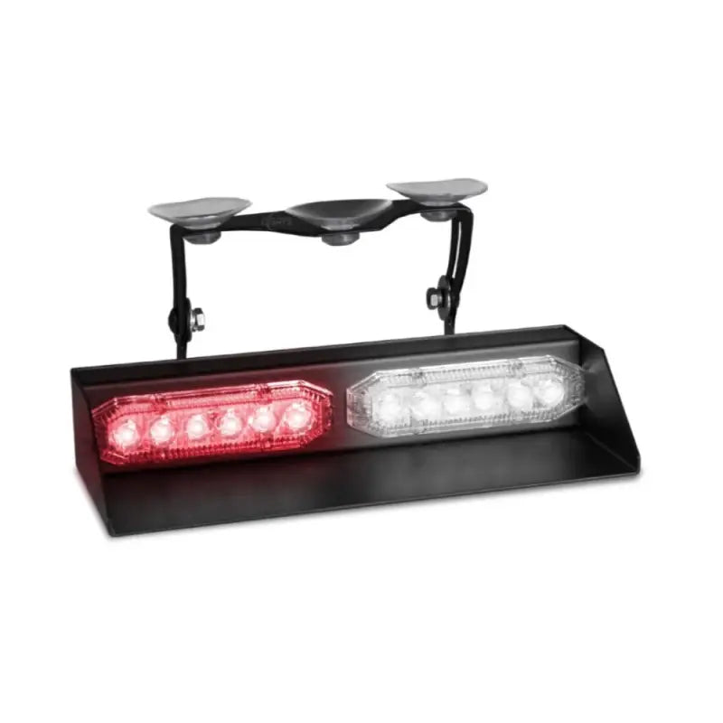 Emergency vehicle light bar with suction cup mount for U-Lite 2X Dash Light, perfect for first responders