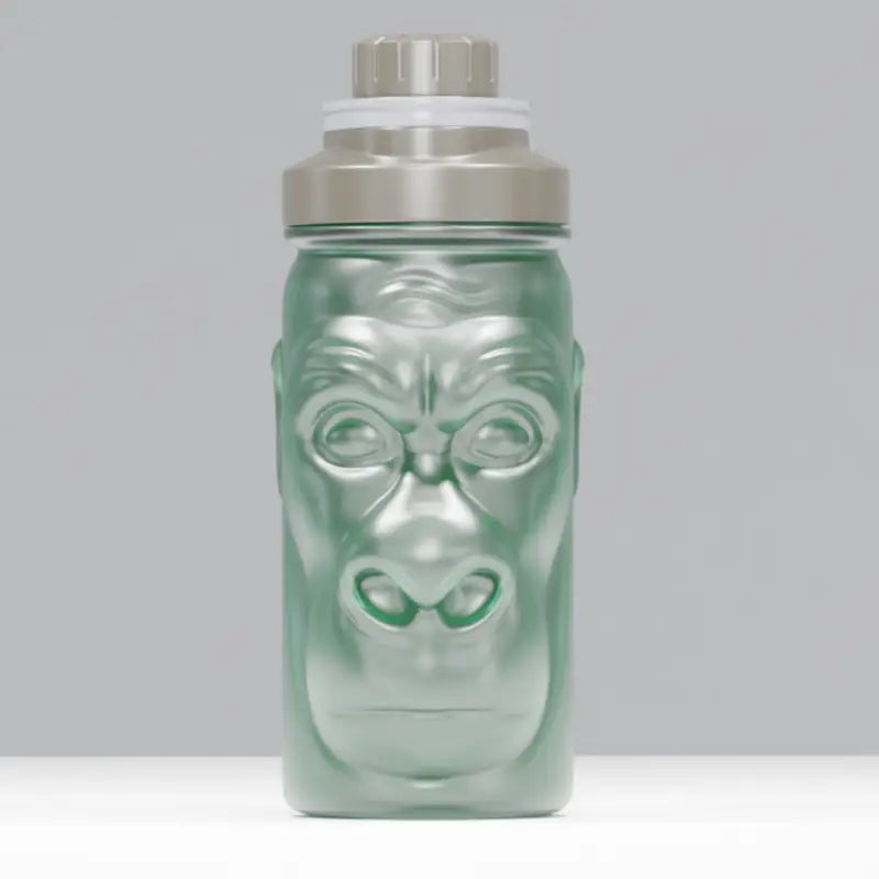 Gorilla-faced cocktail shaker in Harambe Shaker Bottles, trendy shaker bottle design