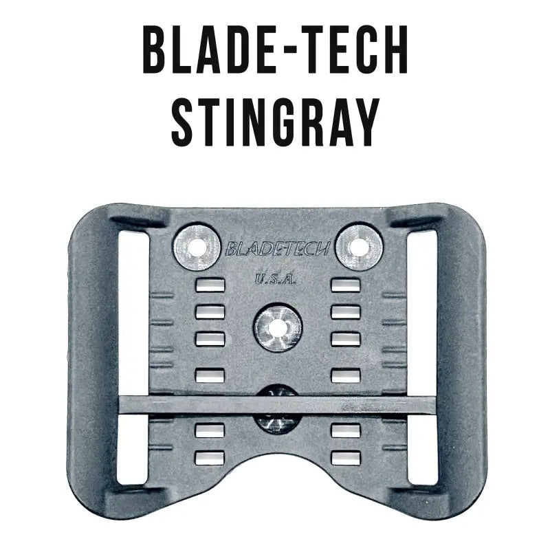 Gray Blade-Tech Stingray belt attachment for Glock 19 OWB Holster with magazine pouch