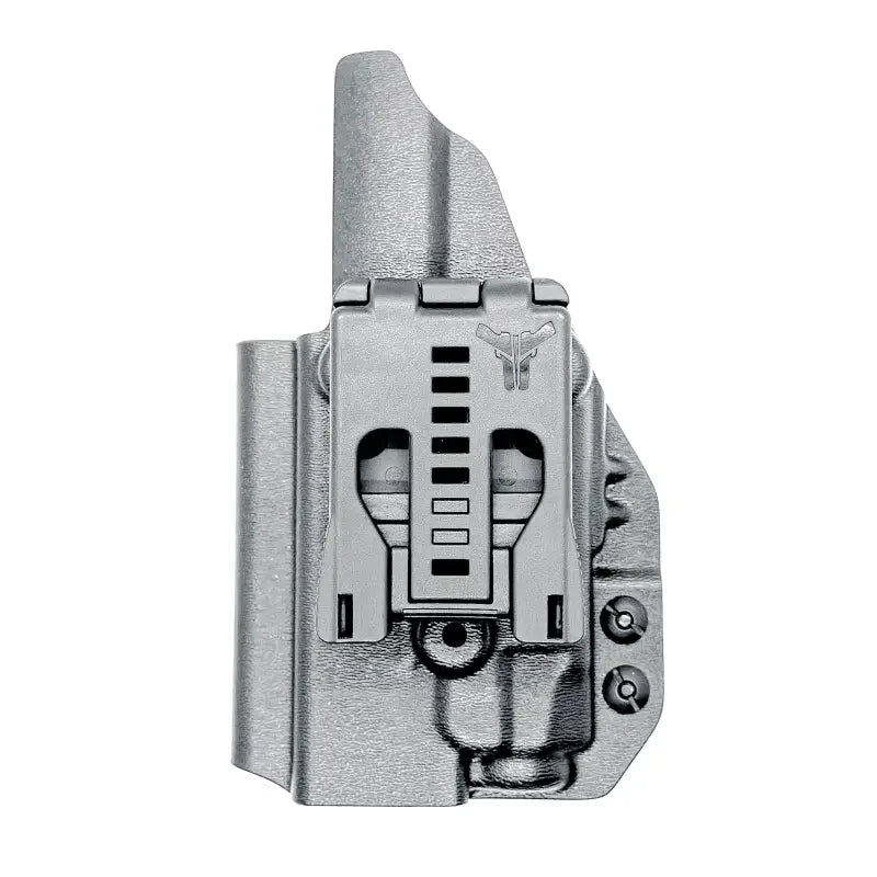 Gray gun holster with magazine pouch for Glock 19 and Streamlight TLR-7 by Four Brothers Holsters