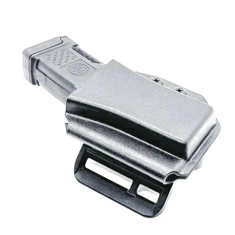 Gray gun holster for Sig Sauer MPX magazine holster, durable and tactical design