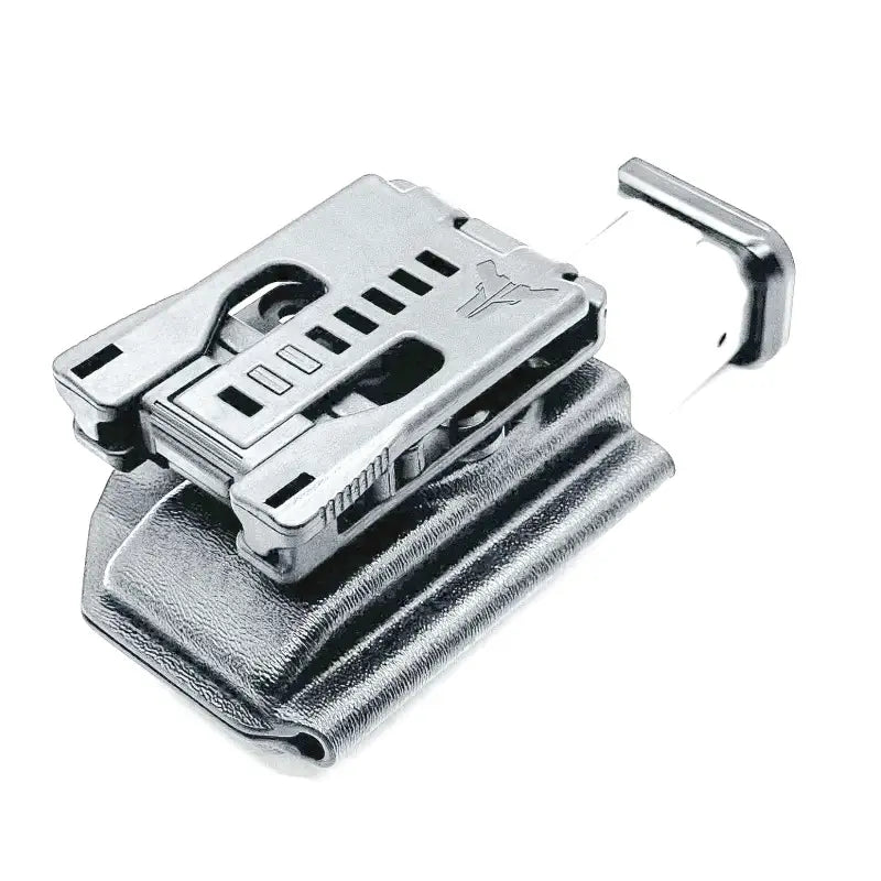 Gray gun holster with belt clip from Four Brothers Holsters for 2011 OWB Magazine Holster