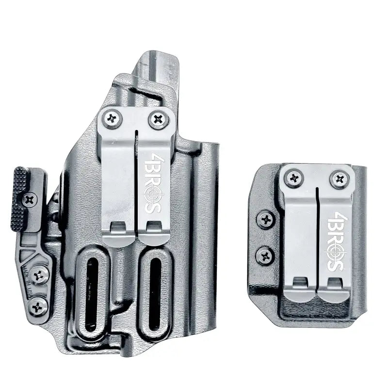 Gray gun holsters with metal clips for Sig P365-XMACRO from Four Brothers Holsters
