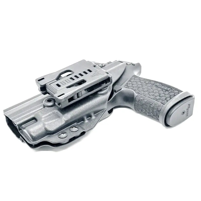 Gray handgun in a holster with Streamlight TLR-7 HL-X for Sig Sauer pistols