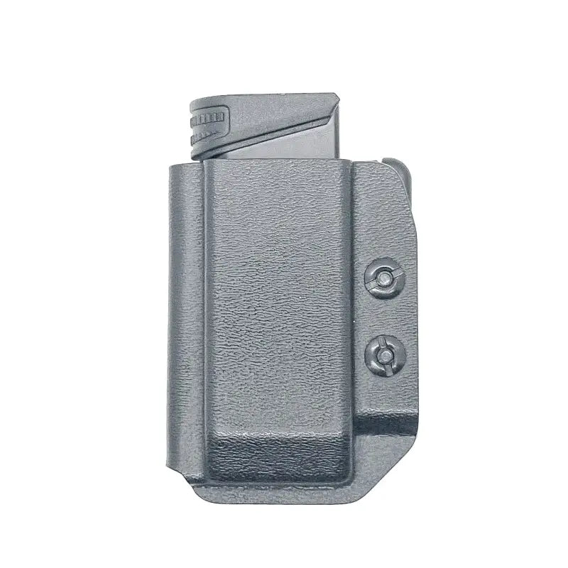 Gray magazine holster with magazine retention device for FN Reflex OWB by Four Brothers Holsters