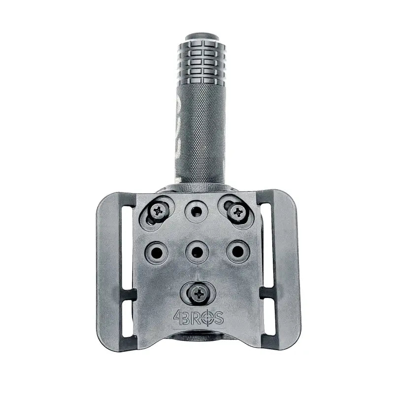 Gray metal flashlight holder for Nightstick USB-558XL & USB-588XL with belt attachments