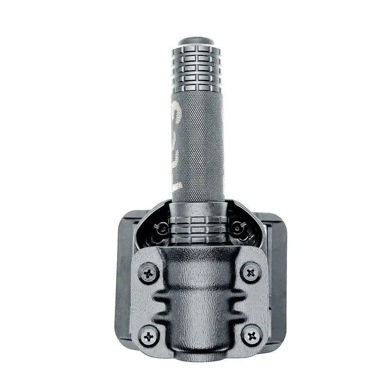 Gray metal tool holder for Nightstick USB-558XL & USB-588XL flashlights with belt attachments