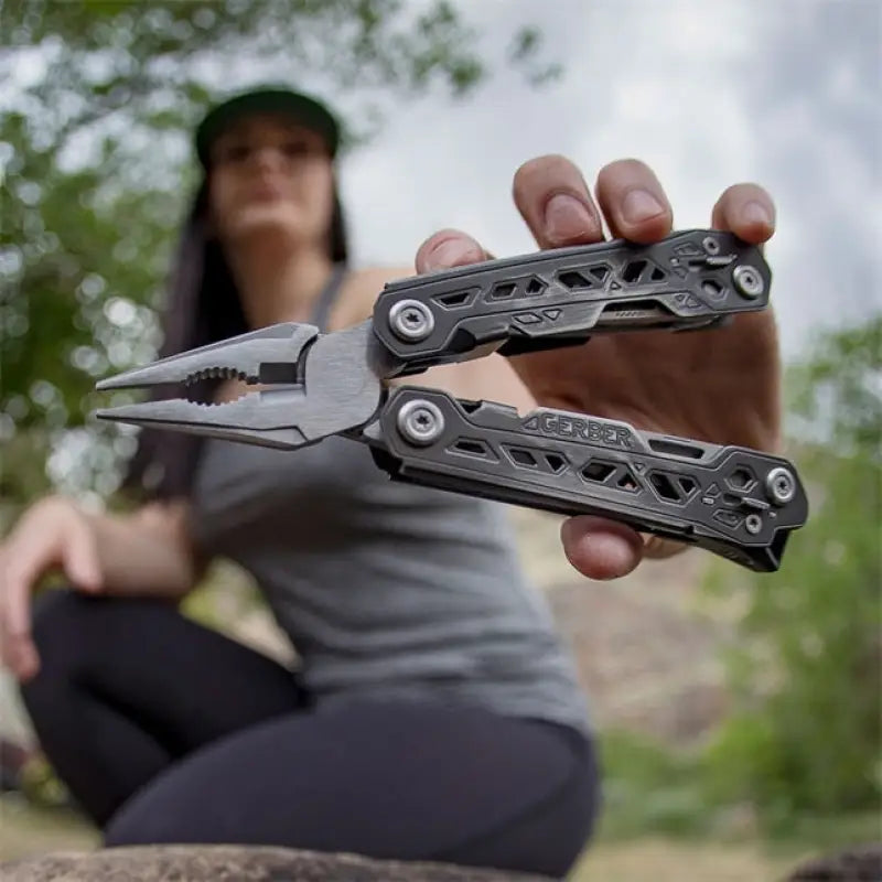 Gerber Gear Gray Multi-Tool Pliers with Limited Lifetime Warranty and Edge Blade
