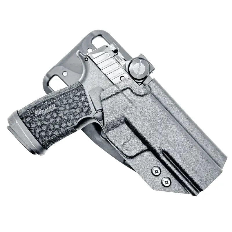 Gray pistol in holster for Sig Sauer P365-XMacro or P365-XMacro Comp models