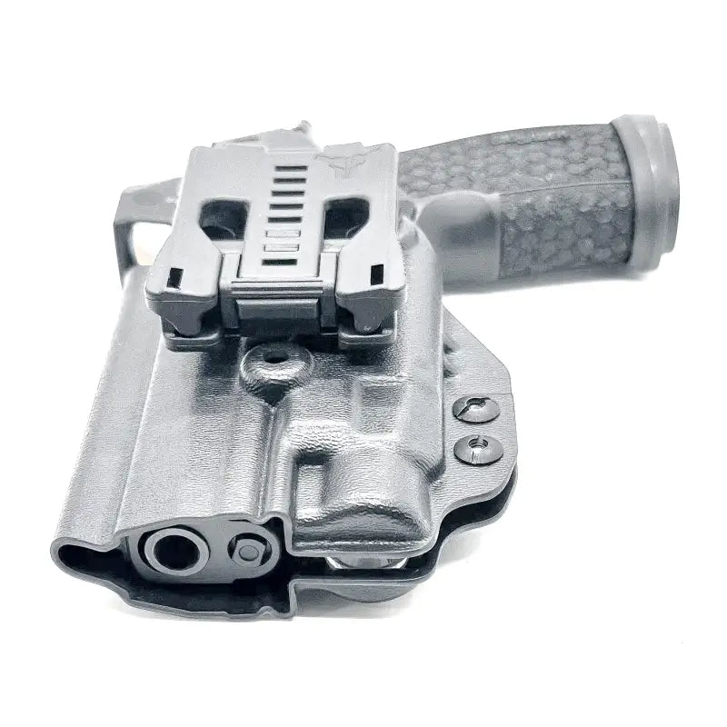 Gray pistol in a holster with Streamlight TLR-7 HL-X for Sig Sauer P365-FUSE & TLR-7