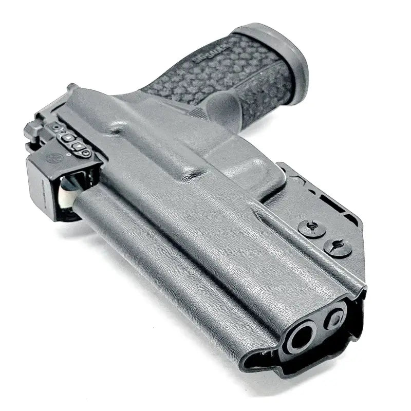 Gray pistol in a holster for Sig Sauer P365-FUSE IWB Holster product image