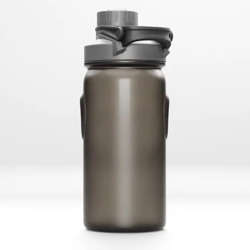 Gray plastic water bottle in Harambe Shaker Bottles, a durable shaker bottle option