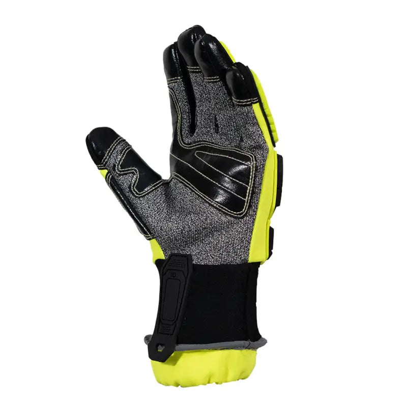 Gray and yellow MFA15B Extrication Glove with Bloodborne Pathogen Barrier protection