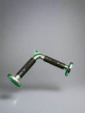 Green and black lat pulldown bar from SFE Chromed Triceps Press Bar for fitness enthusiasts