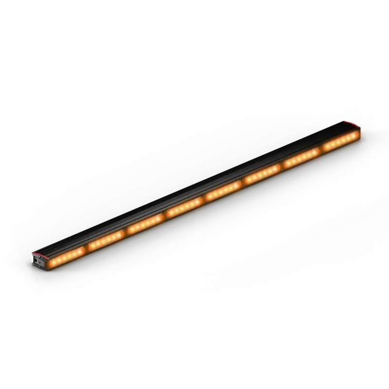 Illuminated amber LED light bar on Feniex Quantum 2.0 800 Light Stick for first responders