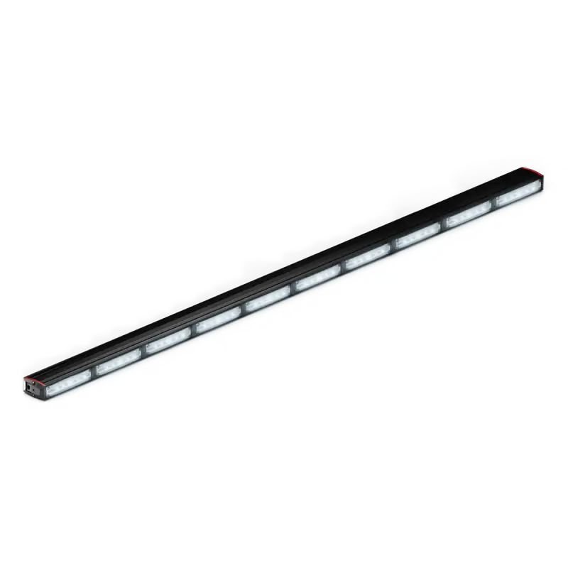 Illuminated black LED light bar on Feniex Quantum 2.0 1000 Stick Light for first responders