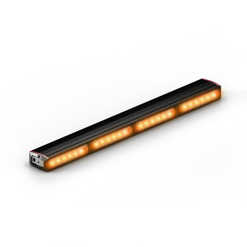 Illuminated black LED light bar on Feniex Quantum 2.0 400 Stick Light for first responders