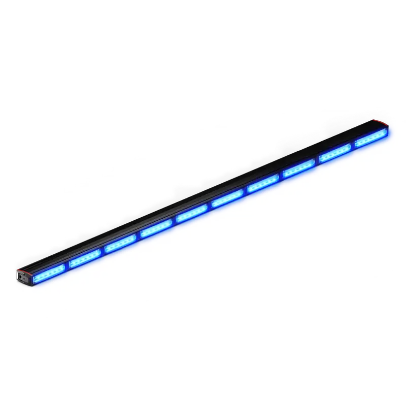 Illuminated blue LED light bar on Feniex Quantum 2.0 1000 Stick Light for first responders