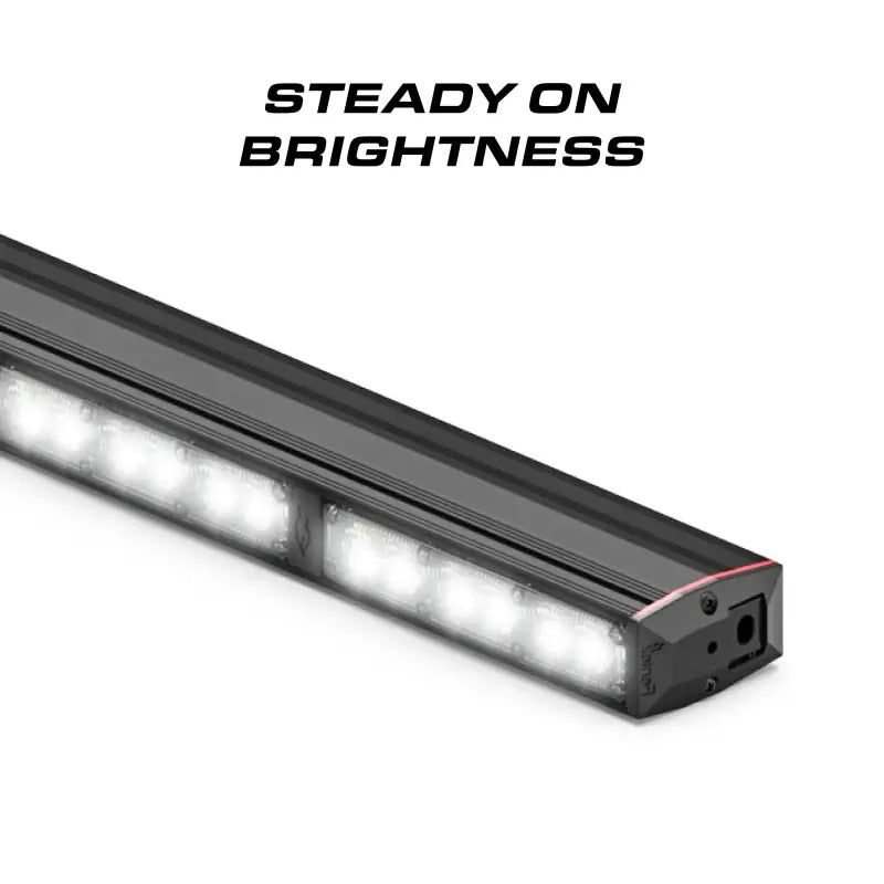 Illuminated LED light bar on Feniex Fusion Work Light for enhanced visibility