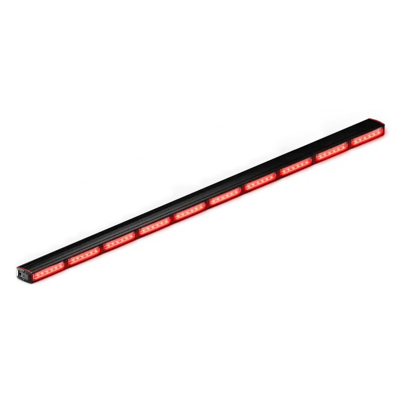 Illuminated red LED light bar on Feniex Quantum 2.0 1000 Stick Light for first responders