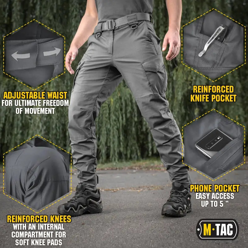 M-Tac Tactical Pants Aggressor Gen.II Flex with reinforced knees and adjustable waist