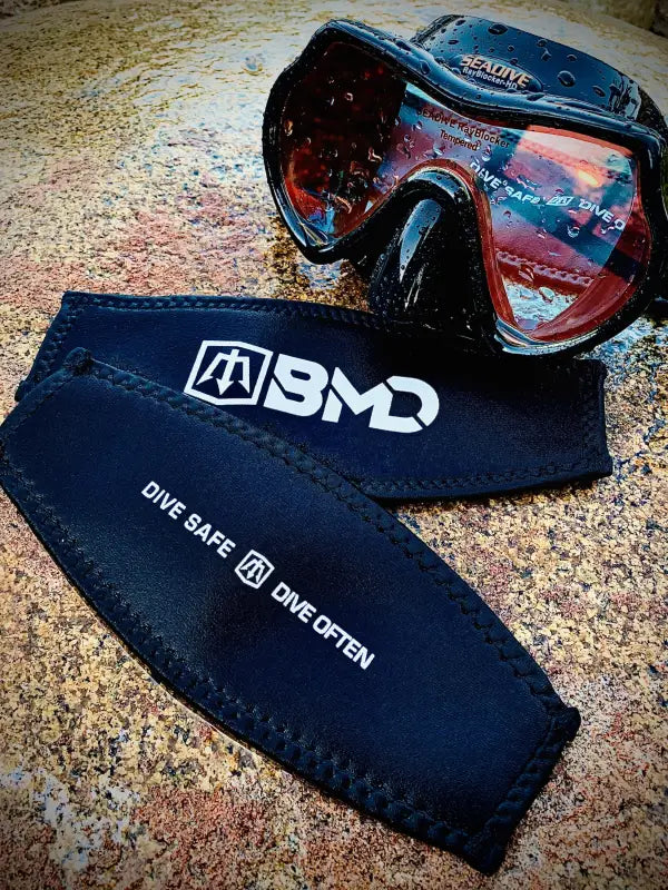 BMD Mask Strap with diving mask and neoprene straps for comfortable fit